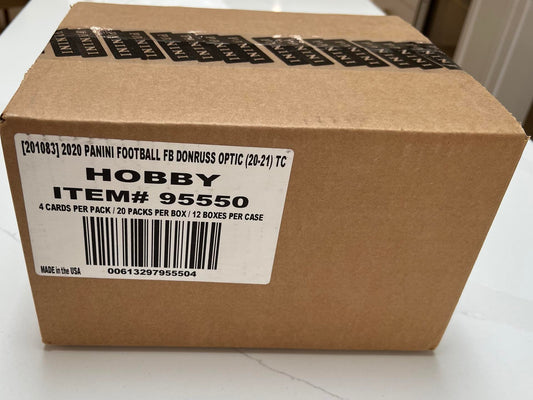 2020 Panini Donruss Optic Football Sealed Hobby [12 Box] Case