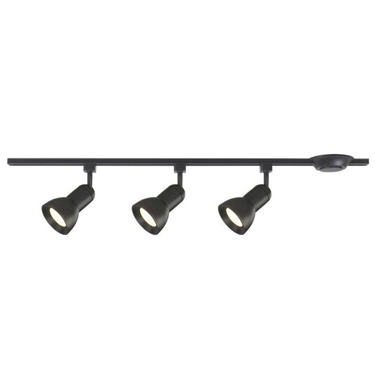 Hampton Bay Medium Step 44 in. Black Integrated LED Linear Track Lighting Kit