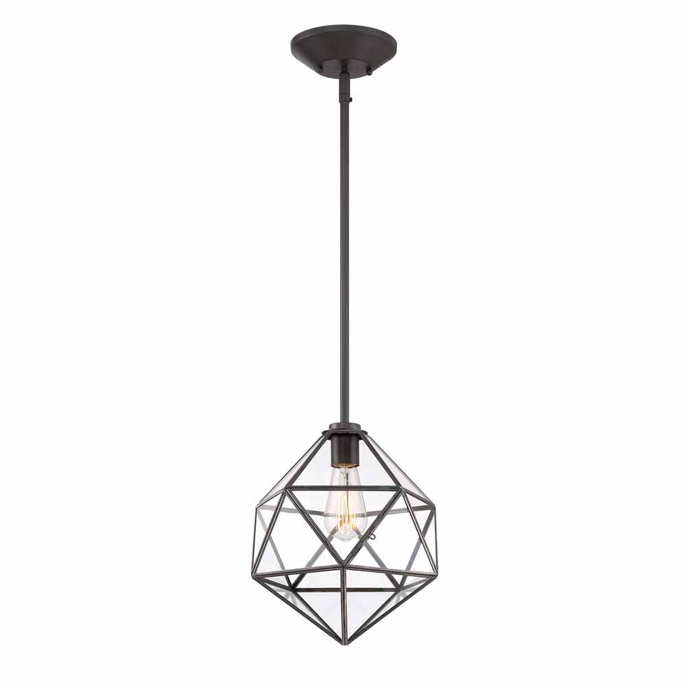Home Decorators Collection 1-Light English Bronze Hanging Pendant
