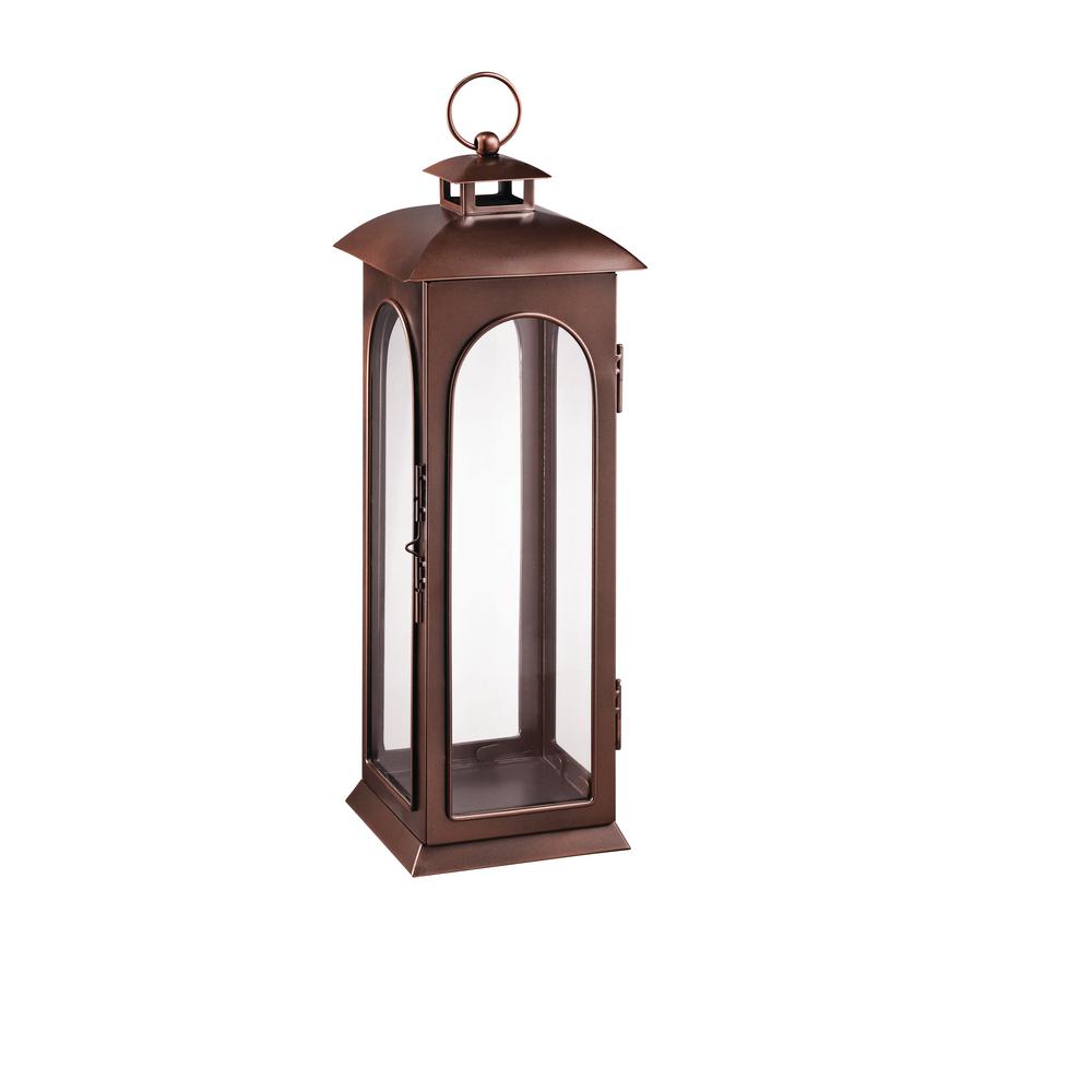 PACK OF 2 Hampton Bay 22 in. Copper Metal Lantern