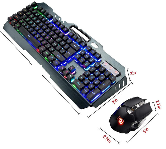 MAMOSNAKE KG80 Gaming Keyboard & Mouse -USB Missing - USED