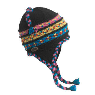 Turtle Fur - Women's Nepal Tyler, Artisan Hand Knit Earflap Hat, Arco