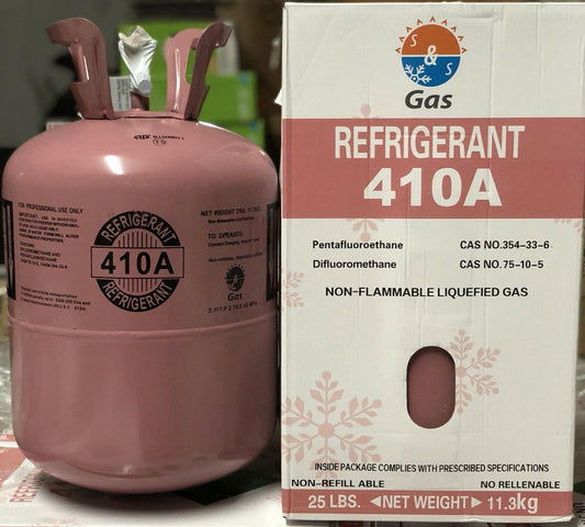 R410a, R-410A Refrigerant 25lb tank. New Factory Sealed **Lowest Price on Ebay**