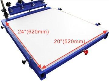 1 Color 1 Station Screen Printing Machine Screen Printer DIY Adjustable 20x24"