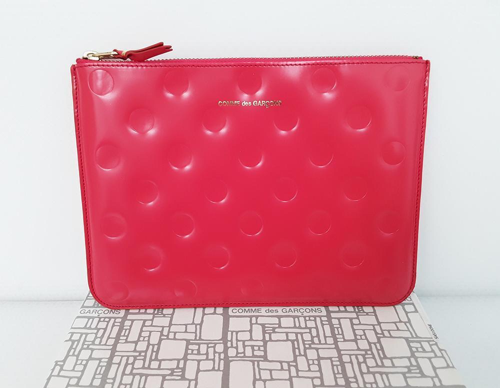 Comme Des Garçons Embossed Polka Pouch SA5100NE (Red)