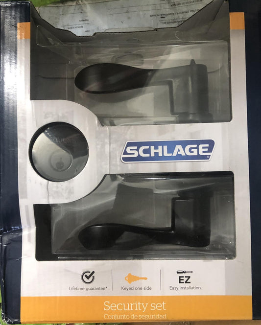 Deadbolt/Lever Aged Brz