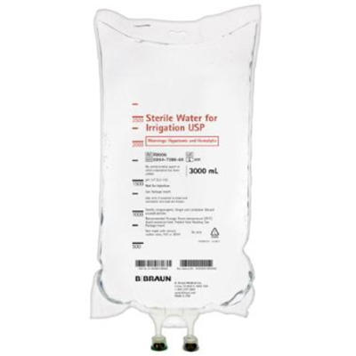 LOT OF 4 Sterile Irrigation Water 3000ml Bag EACH for Irrigation USP