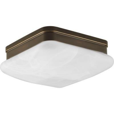 Progress Lighting Appeal 2-Light Antique Bronze Square Flush Mount