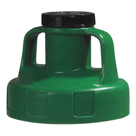 OIL SAFE 100205 Utility Lid,w/2 In Outlet,Mid Green