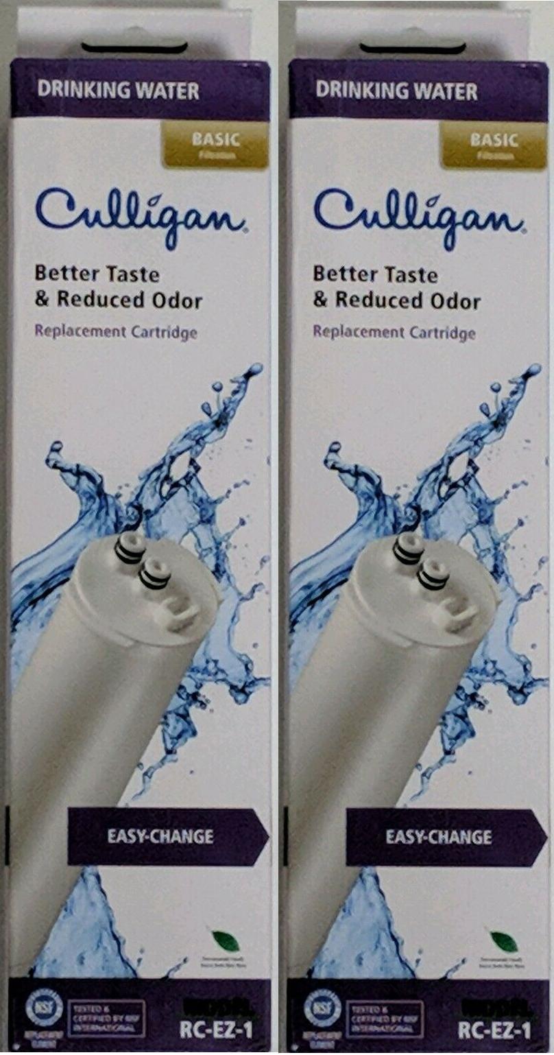 LOT OF 2 Culligan RC 1 EZ-Change Premium Water Filtration Replacement Cartridge,