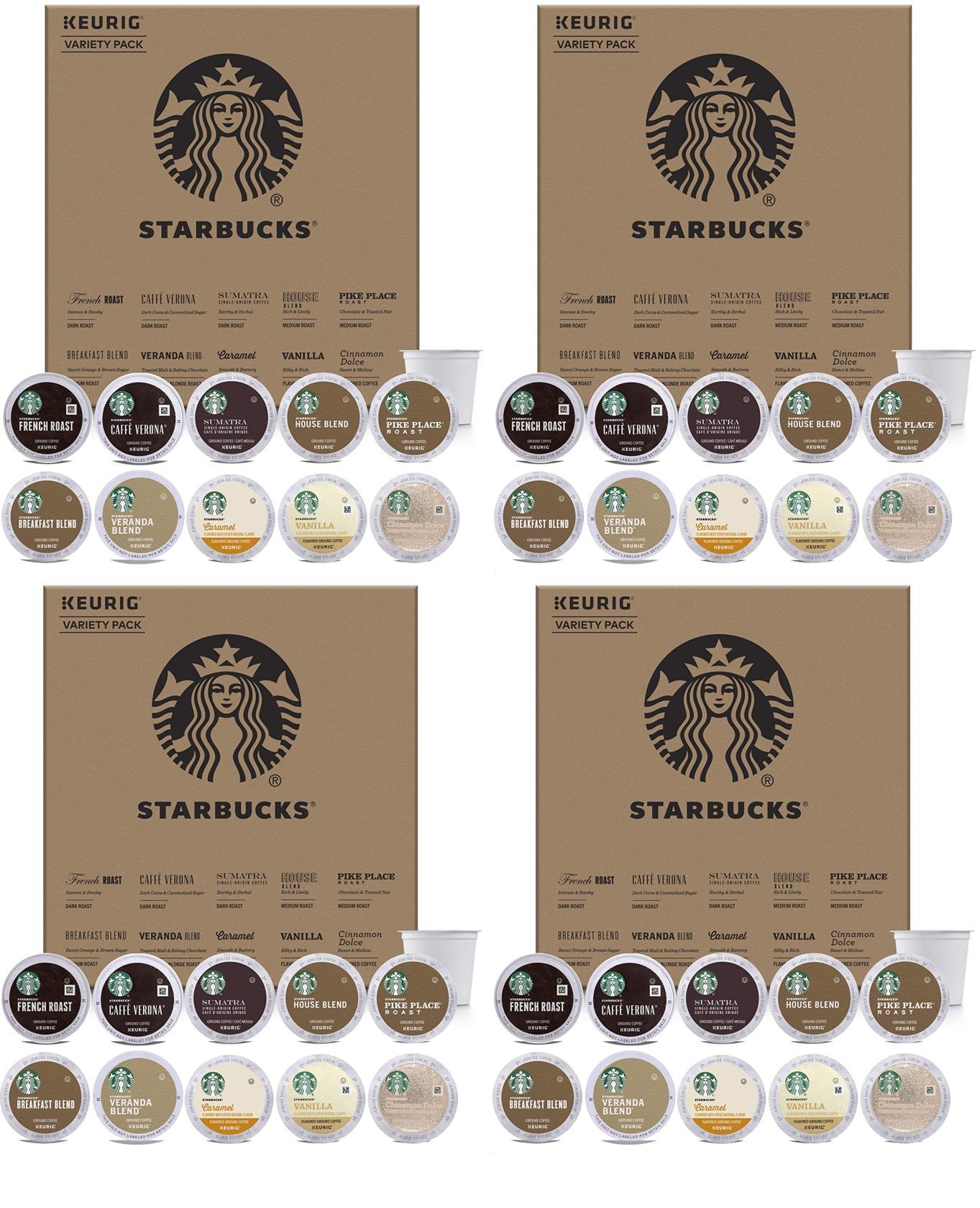 Starbucks Starter Kit Variety Pack for Keurig 160 K-Cups Best Before 10/2019