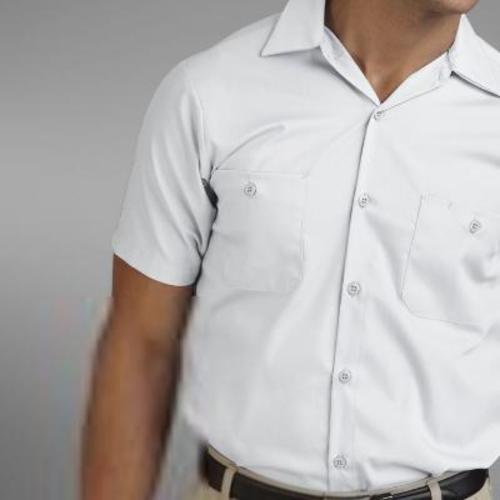 Cintas COMFORT FLEX Work Shirt; SN: 935-00 White/buttondown -SMALL-