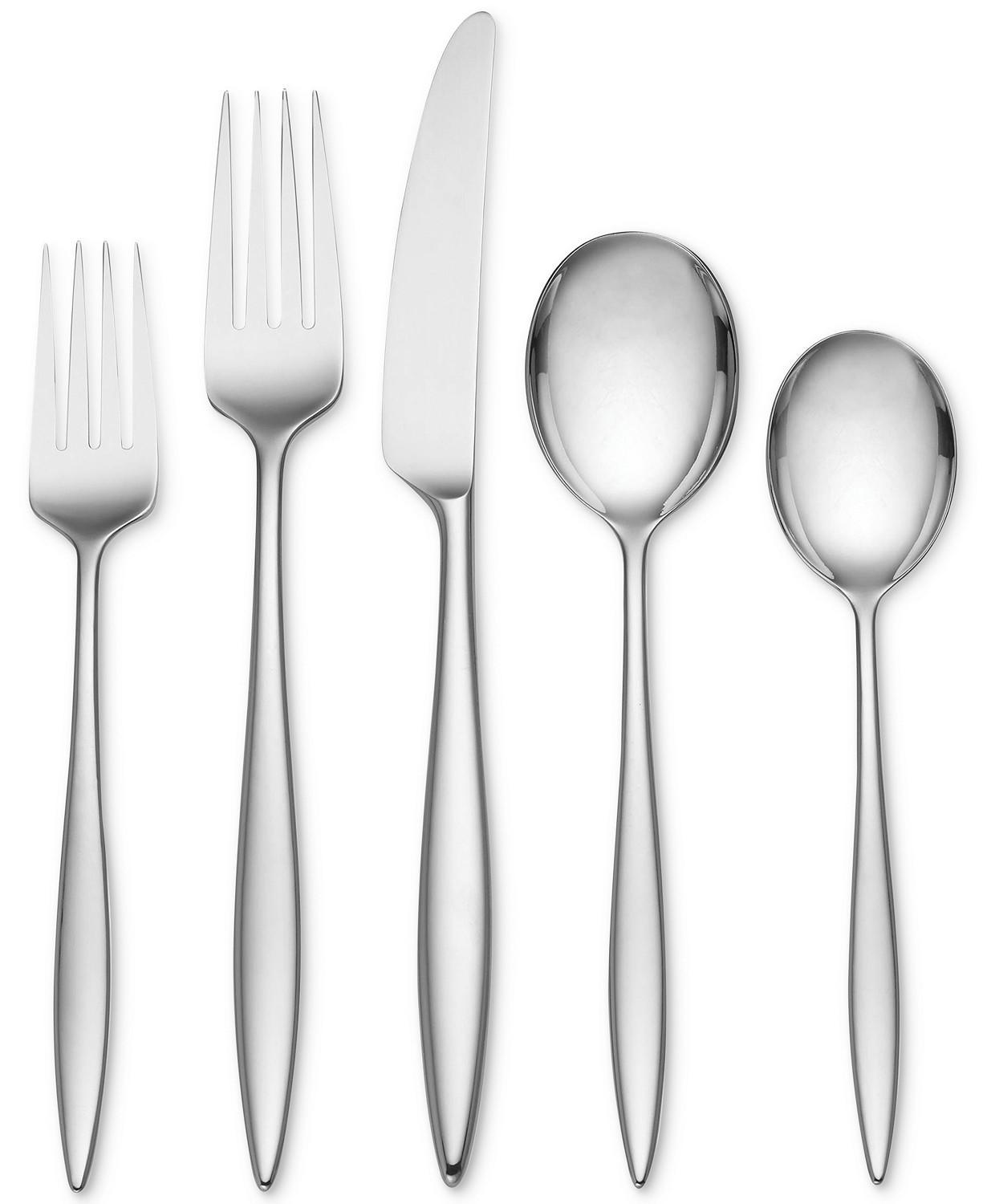 Dansk 876596 Hendrick 20pc Flatware Set, 2.8 LB, Metallic