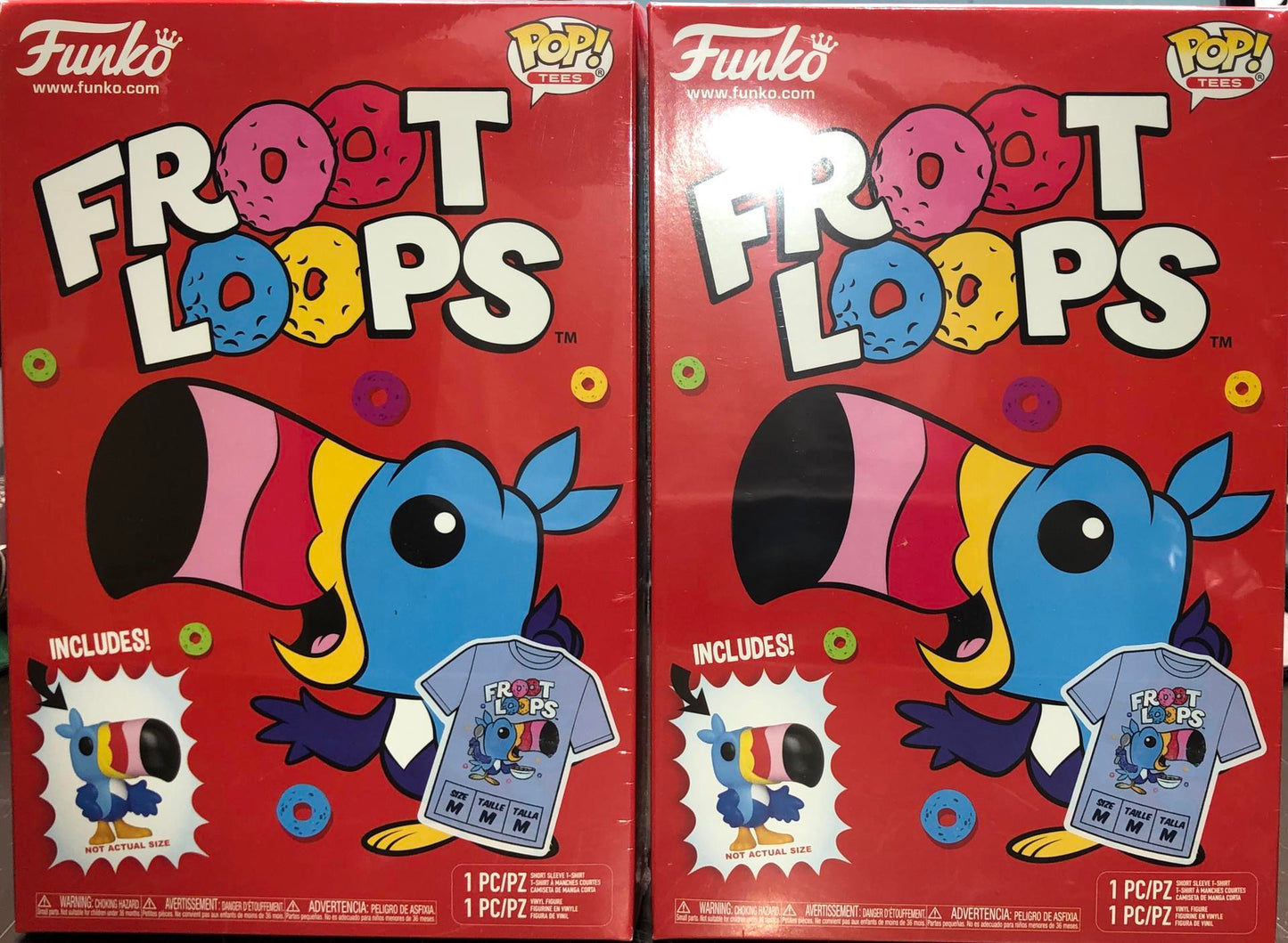 Funko Ad-Icons Fruit Loops Cereal Box - Pocket Pop & Tee Size Medium (Pack of 2)