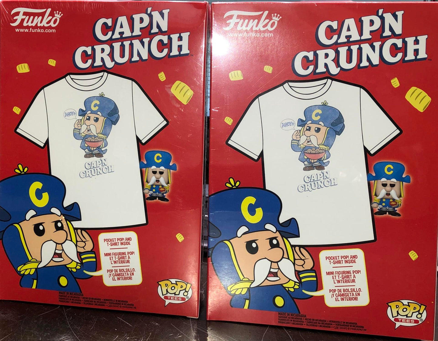 Funko Ad-Icons Cap'n Crunch Cereal Box - Pocket Pop & Tee Size Small (Pack of 2)