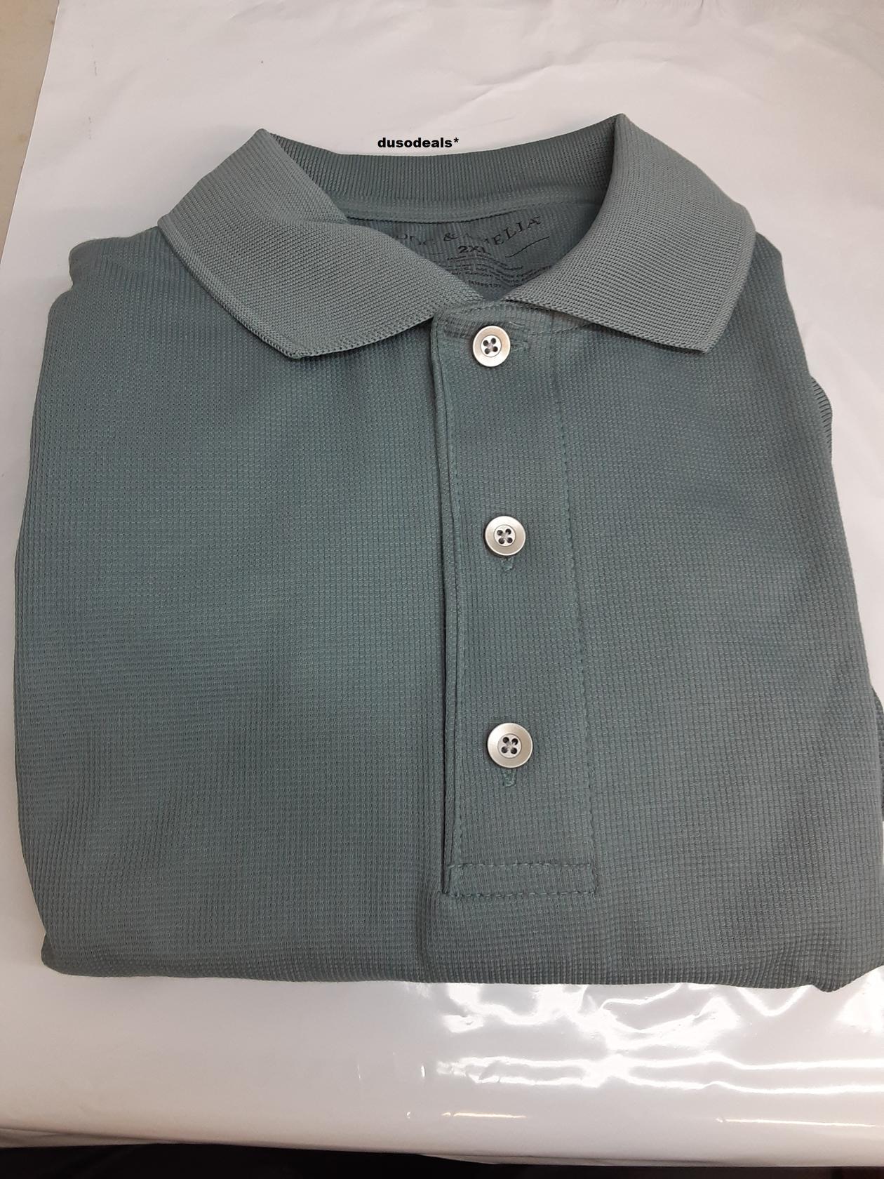 Doc & Amelia Mens 67% cotton/33% polyester polo shirts: size: 2XL