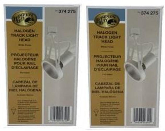 Hampton Bay Halogen Track Light Head White Finish PAR38 75w Max Compatible*2pack