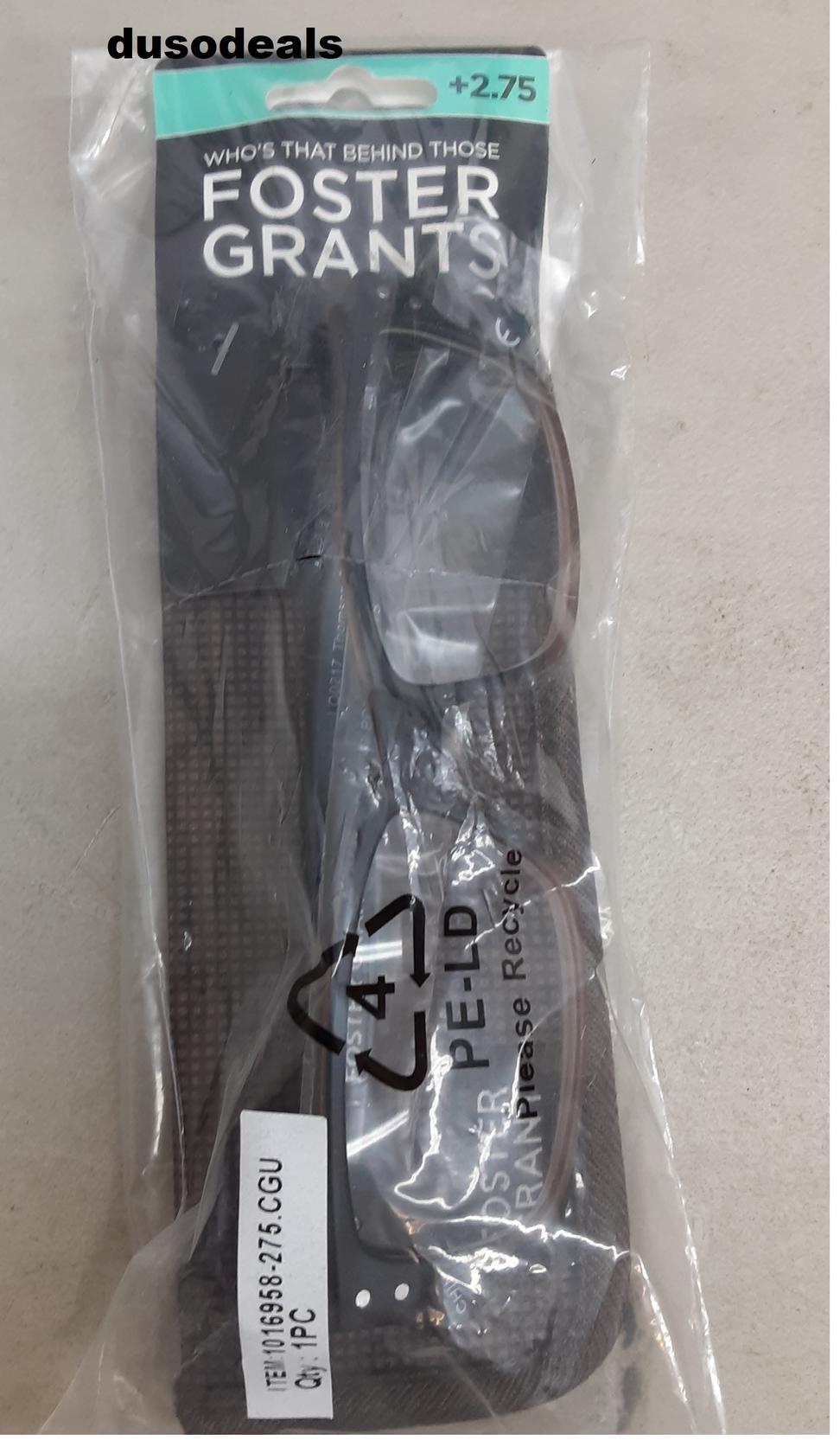 Foster Grant Reading Glasses, Thomson; +2.75