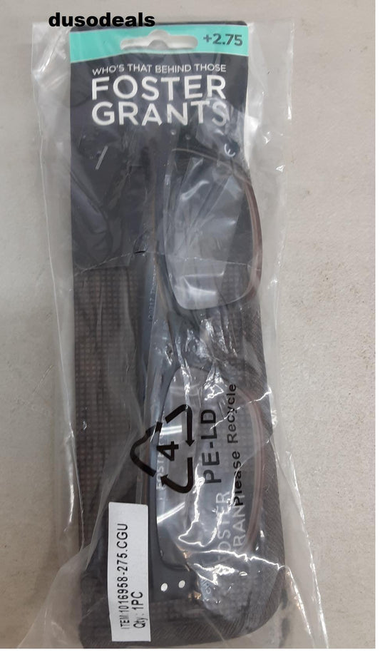 Foster Grant Reading Glasses, Thomson; +2.75