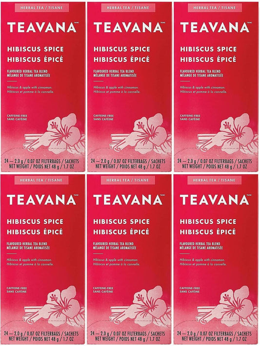 144 Teavana Hibiscus Spice Herbal Tea Bags Best Before April 2020