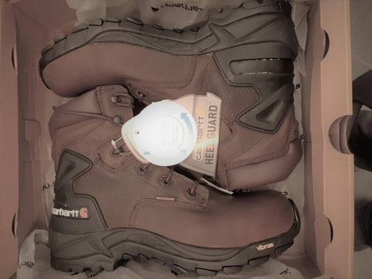 Carhartt 6" Hiker Blucher Brn Pebble Grn MENS Size 9 WIDE