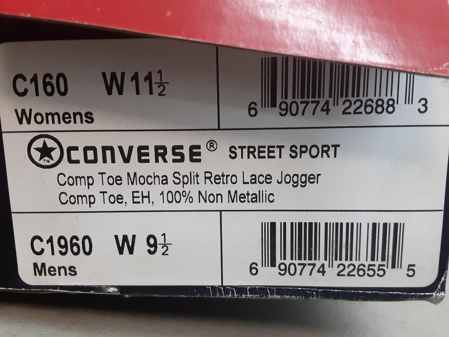 Converse StreetSport Mocha Split Retro Lace Jogger, 9.5 Wide Men