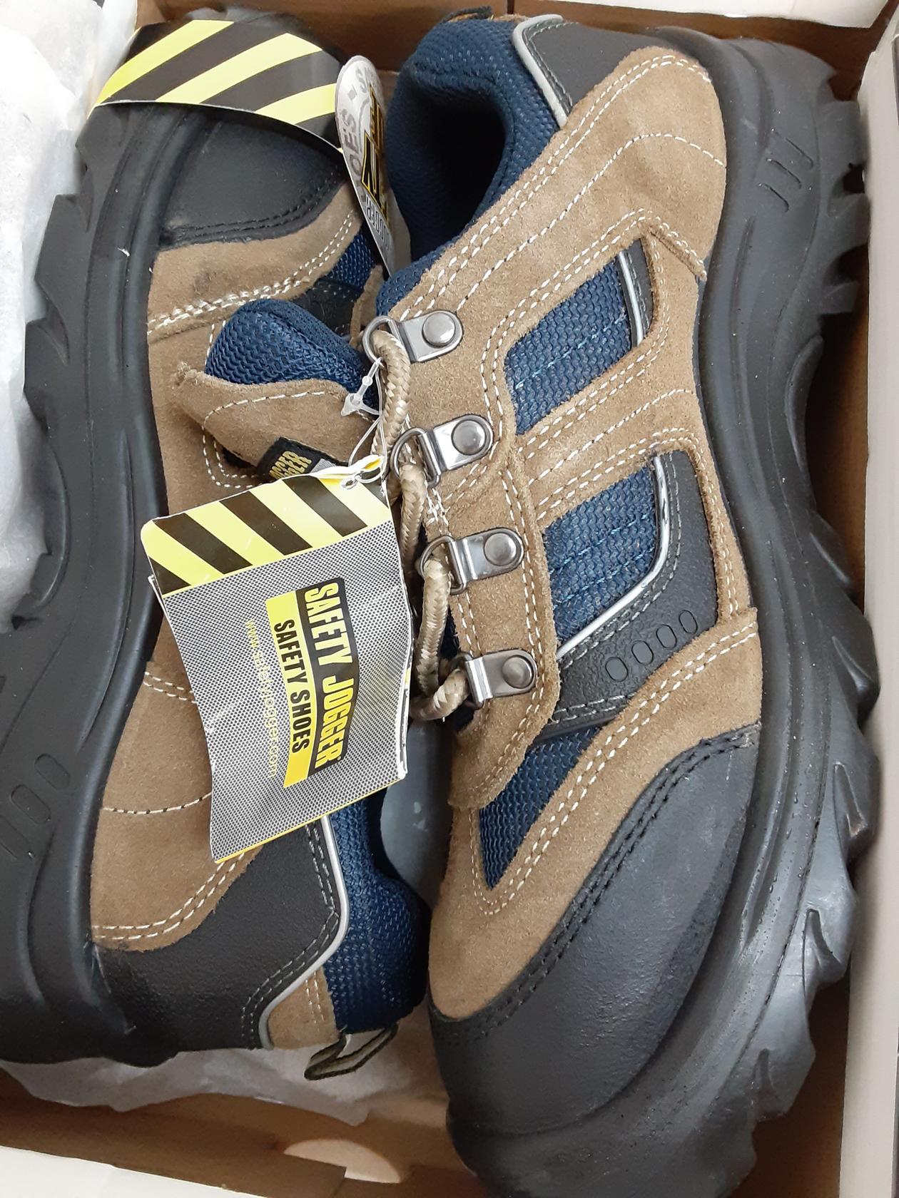 Safety Jogger X2020P Black/Brown/Navy, Euro size 44 US size 10 Safety Shoes