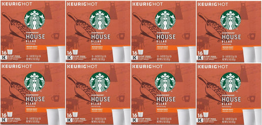 Starbucks 128 COUNT House Blend, K-Cup for Keurig Best Before August 2020