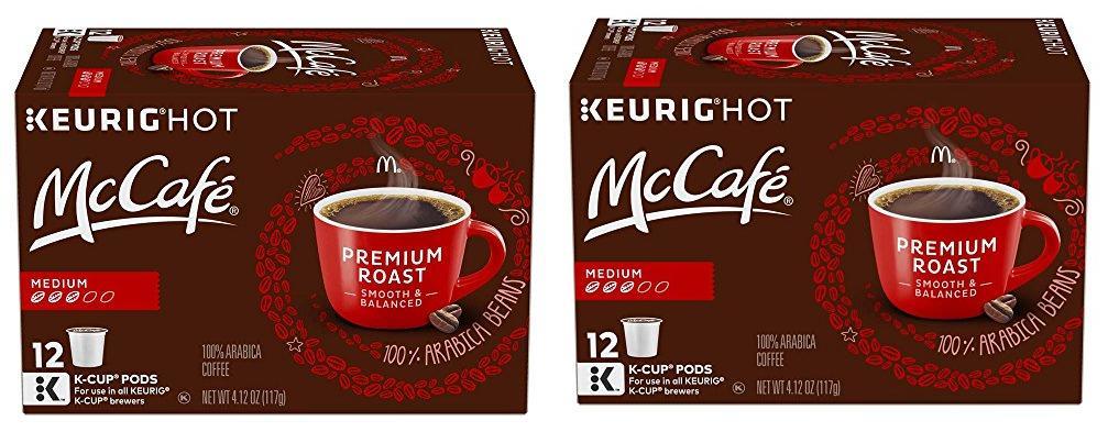 McCafé Premium Roast Coffee, Medium Roast, K-Cup Pods, Lot of 2 -24 ct BB 4/2020