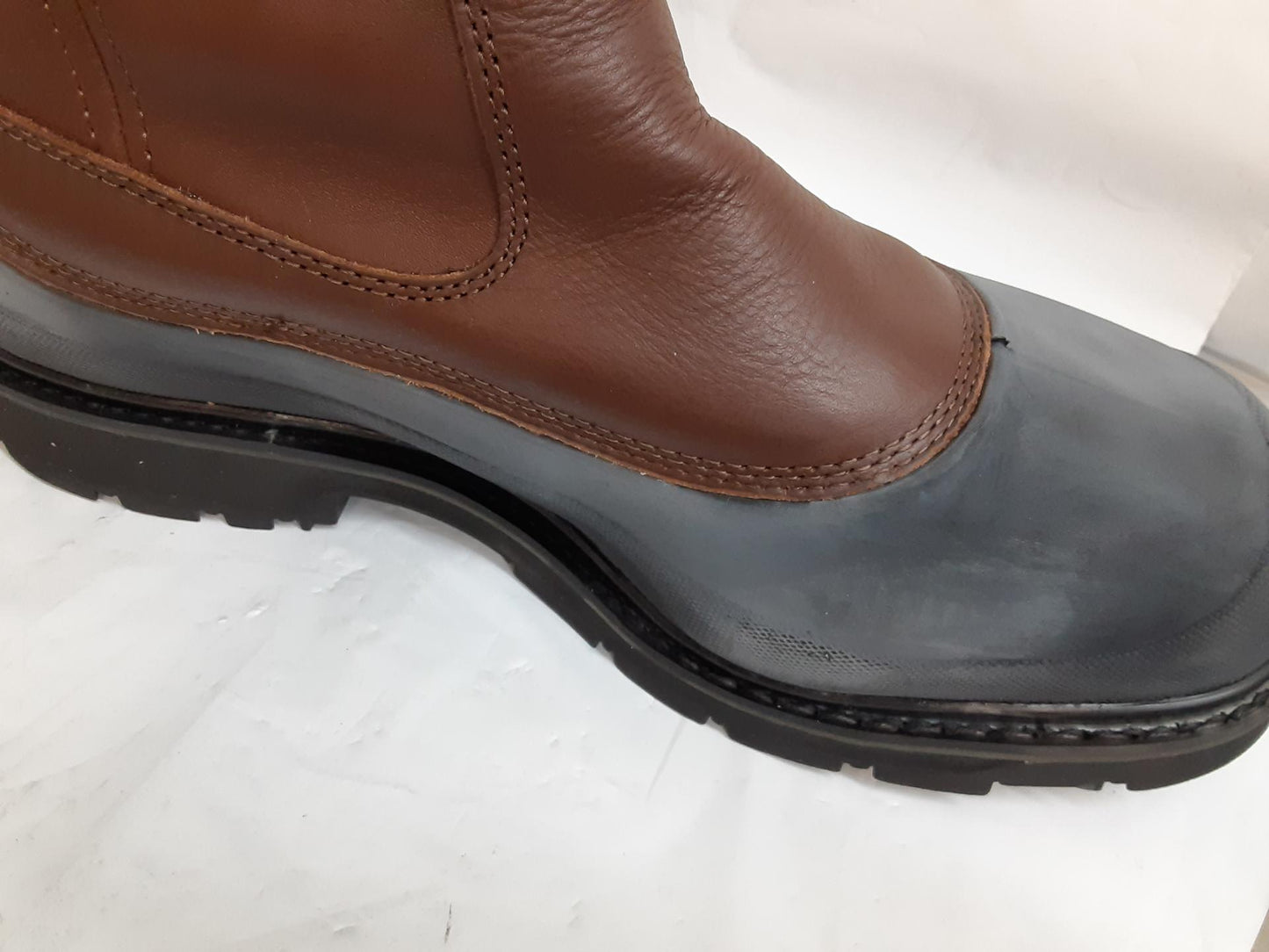 Defects* Hytest WPF Wellington Steel Toe, EH, Brown, K15761, Size 11 Wide, Mens