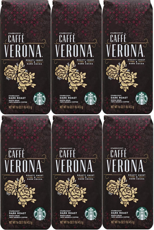 LOT OF 12 Starbucks Caffe Verona Whole Bean Coffee Best Before November 2020