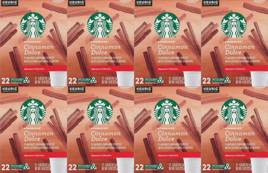 176 Count Starbucks Cinnamon Dolce K-Cup Coffee Pods Best Before August 2020