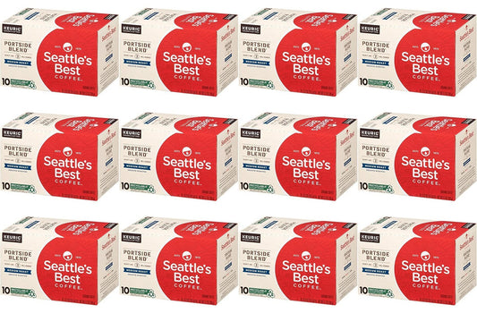 120 COUNT Seattle's Best Portside Blend K-Cups Coffee Pods Best Before 7/2020