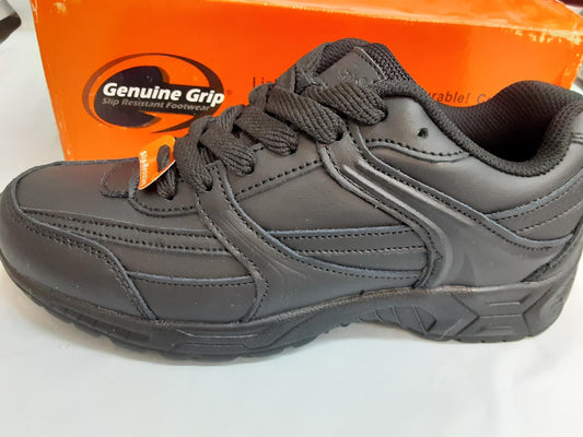 Genuine Grip Jogger, 1110, Unisex, Mens: 5/ Women: 7 Wide, Black Slip Resistant