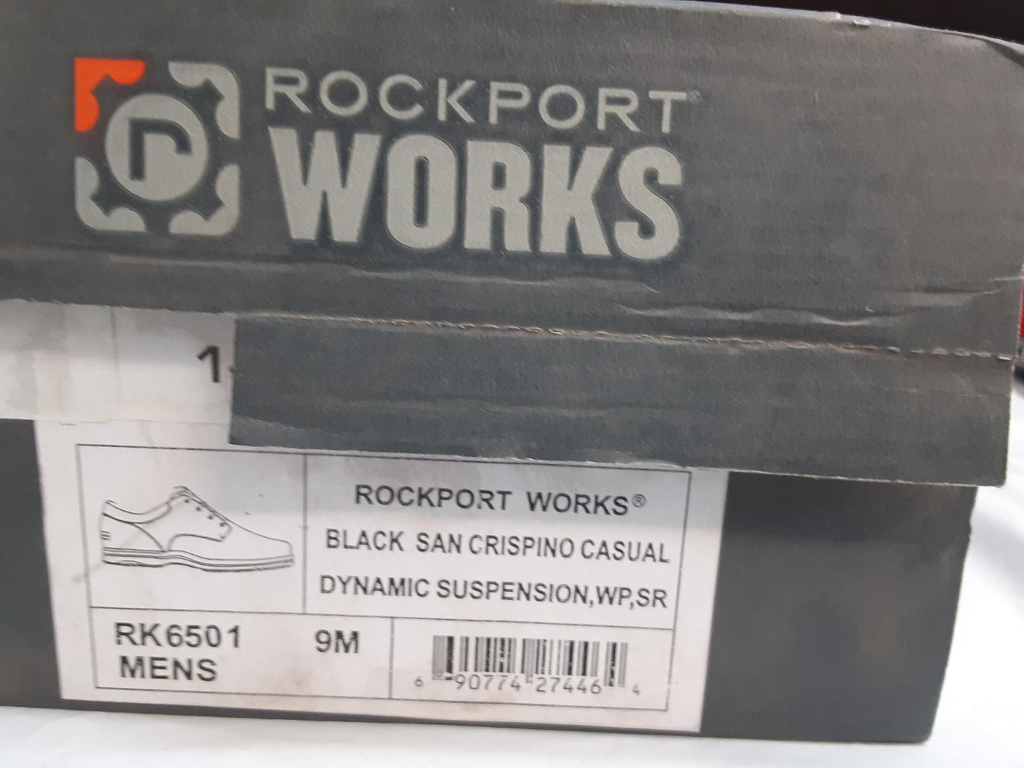 Rockport Works San Crispinio, Casual, Blck, Dynamic Suspension, WP, SR, 9 Medium