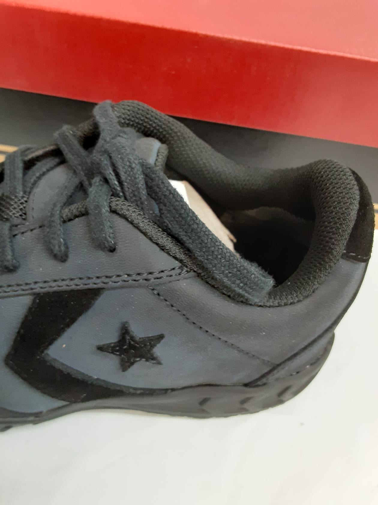 Converse Low Profile Euro Casual, Soft Toe, Black, C946, 8 Medium Womens