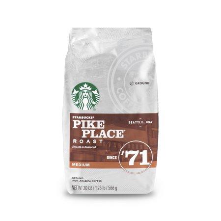 Pack of 8, 10 LBS Starbucks Pike Place Medium Roast Whole Bean Coffee 20oz READ