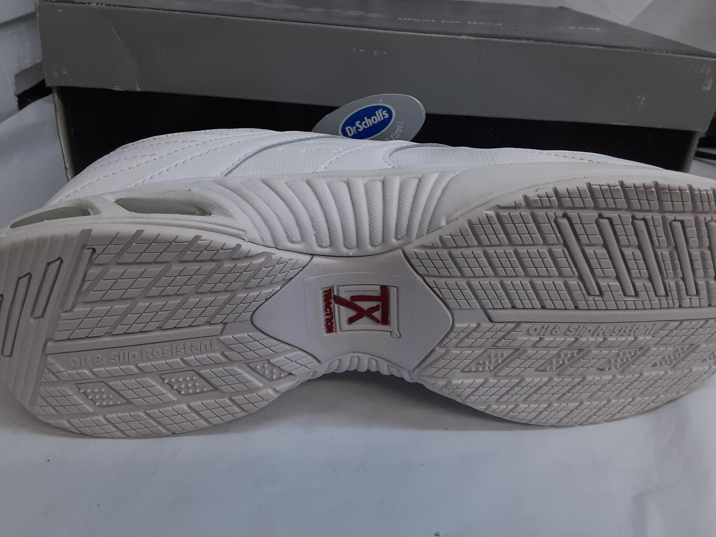 Dr. Scholl's Work Sneakers Cambridge WHT 208Z04, Size 10.5 Wide MENS