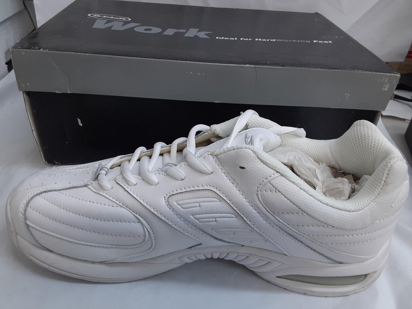 Dr. Scholl's Work Sneakers Cambridge WHT 208Z04, Size 10.5 Wide MENS
