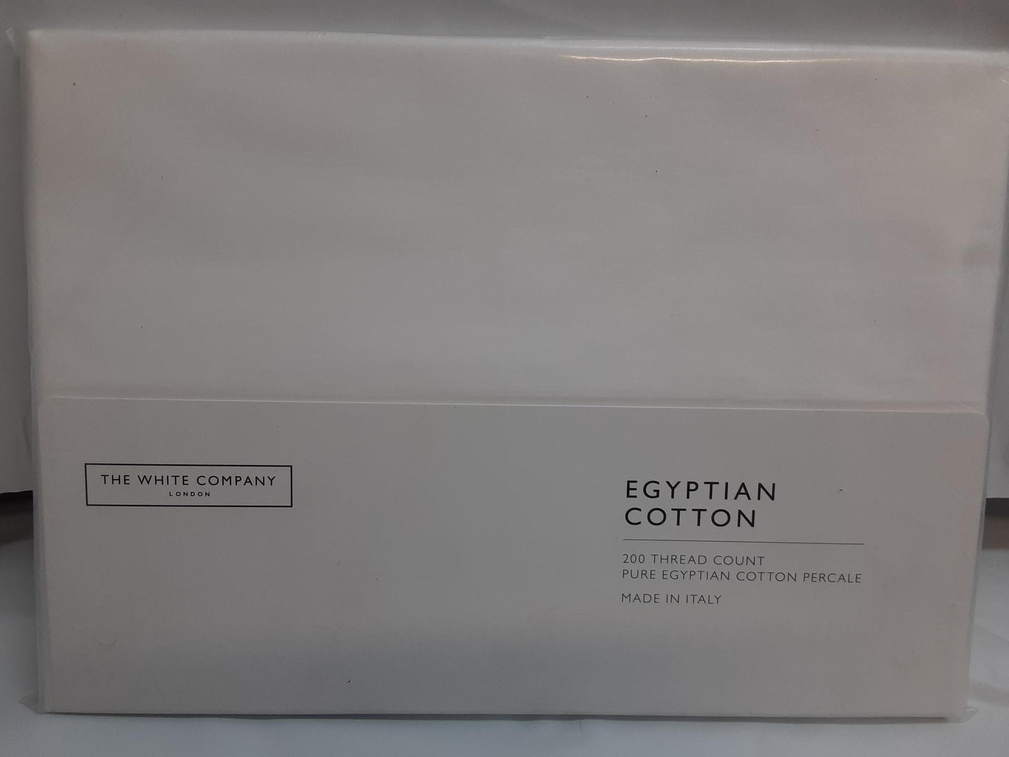 The White Company 100% Egyptian Cotton, 1 Superking PillowCase, White, 20"x36"