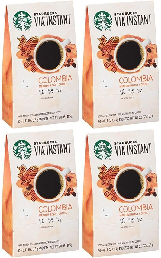 200 COUNT Starbucks Colombia VIA Ready Instant Best Before April 2020