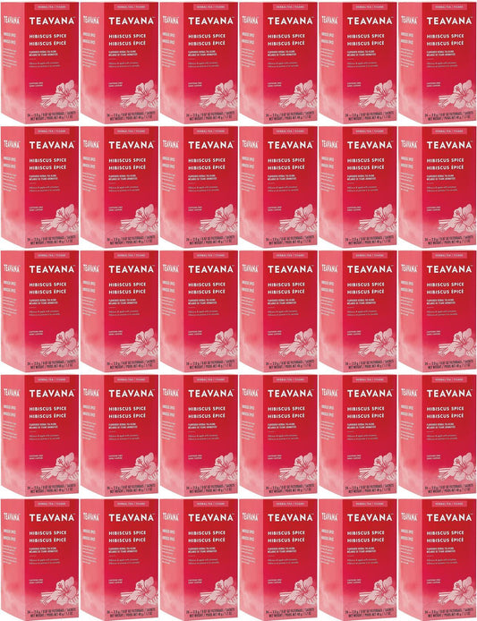 HUGE LOT OF 720 Teavana Hibiscus Spice Herbal Tea Bags Best Before April 2020