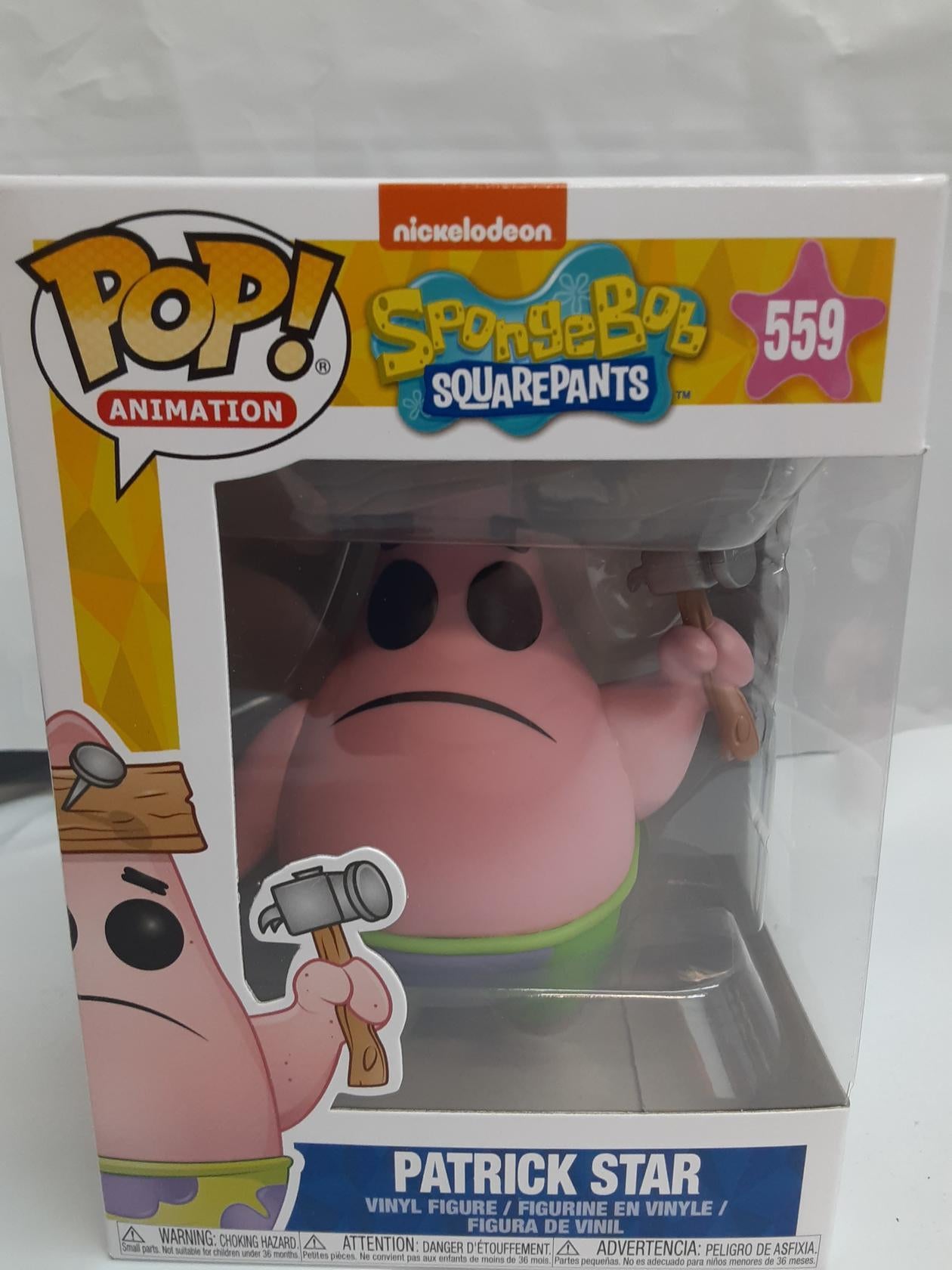 Funko Pop! Animation: Spongebob Squarepants - Patrick with Board, NEW-