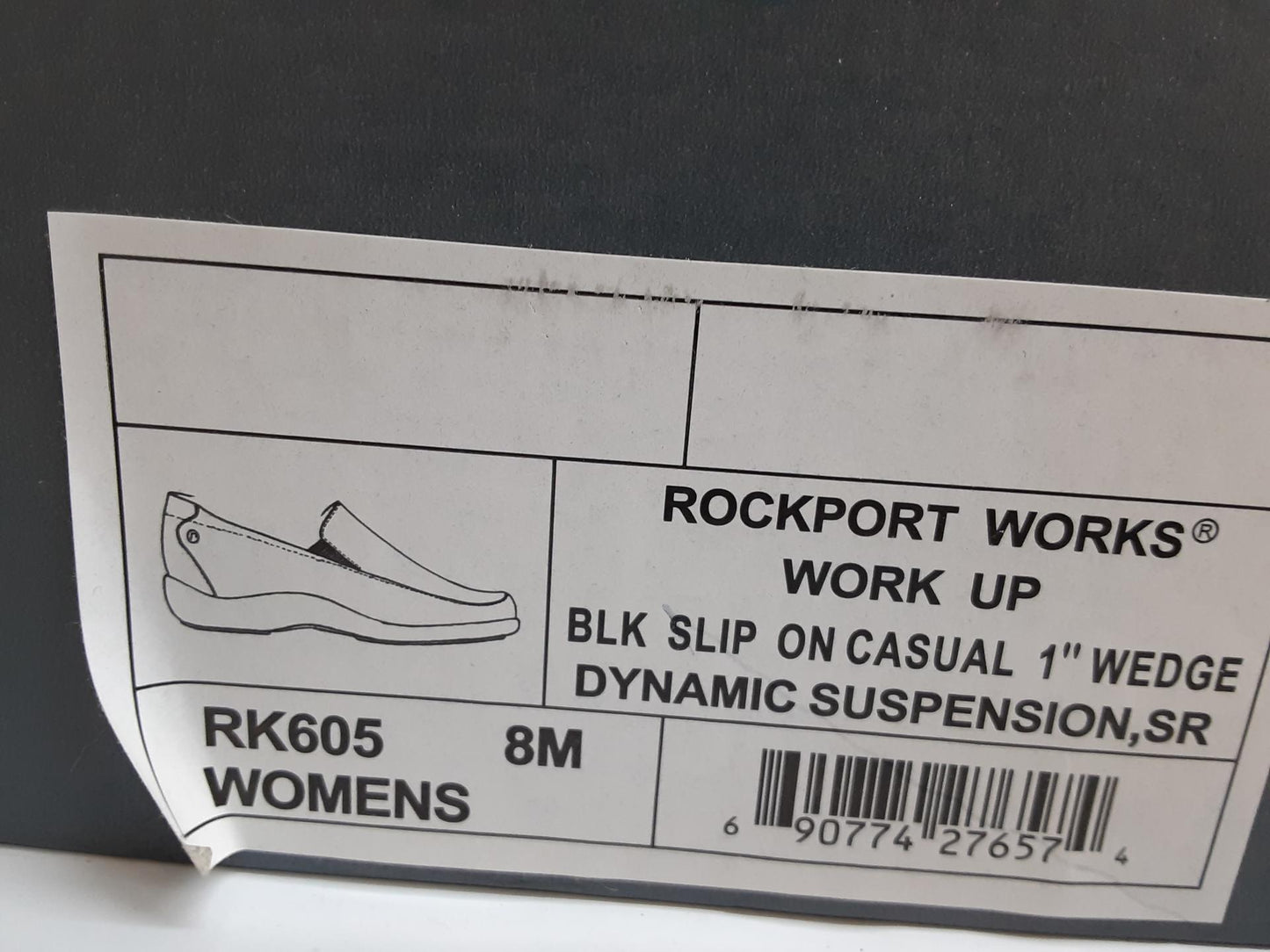Rockport Works Slipon 1' wedge w/ Dynamic Suspension, S R, Size 8 Medium- Women