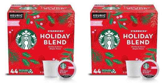 Starbucks Holiday Blend Medium Dark Roast Coffee - Keurig K-Cup Pods - 88ct