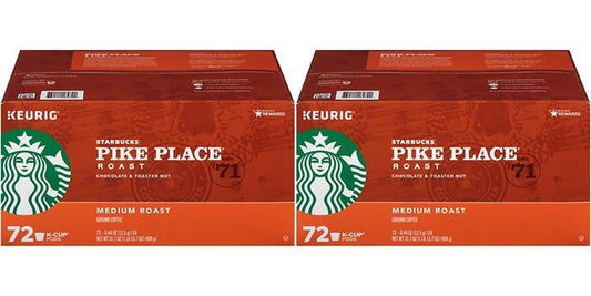 144 Count Starbucks Pike Place Medium Roast Best By 6/2020