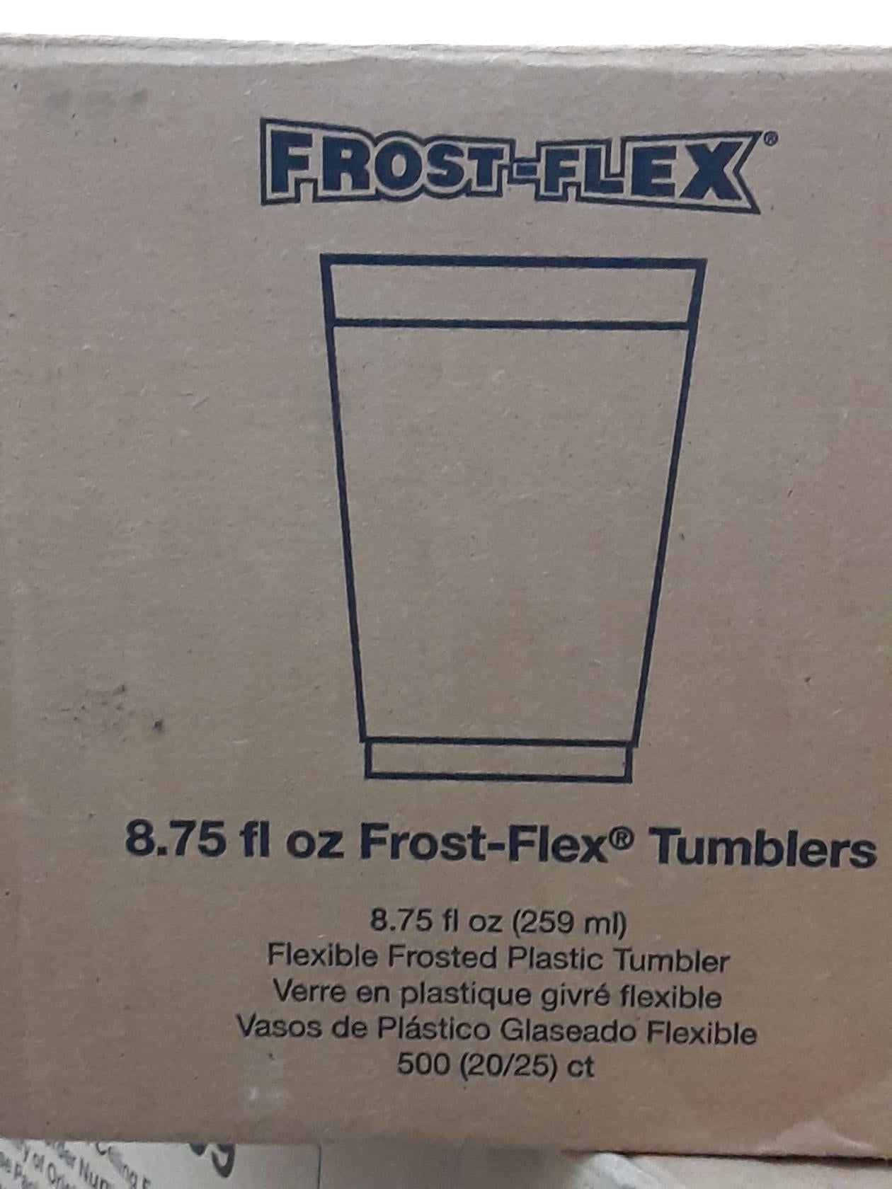 Frost-Flex 8.75 oz  -Plastic Tumblers - Niosa 2002- CASE of 70- NEW