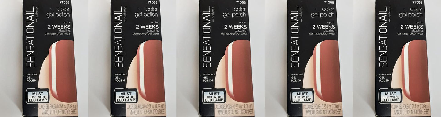 Sensationail Gel Polish Color Mauve Maven, 71588, 0.25 fl oz (Lot of 5) New!