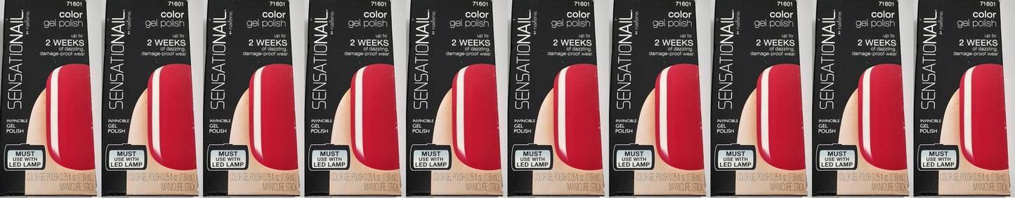 Sensationail Gel Polish Color, 'Love Struck', 71601, Lot of TEN - NEW