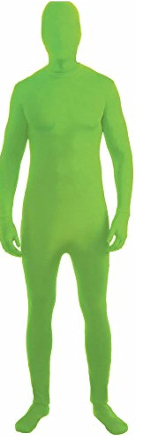 Forum Novelties I'm Invisible Bodysuit with hood, Green, Boys size 12-14